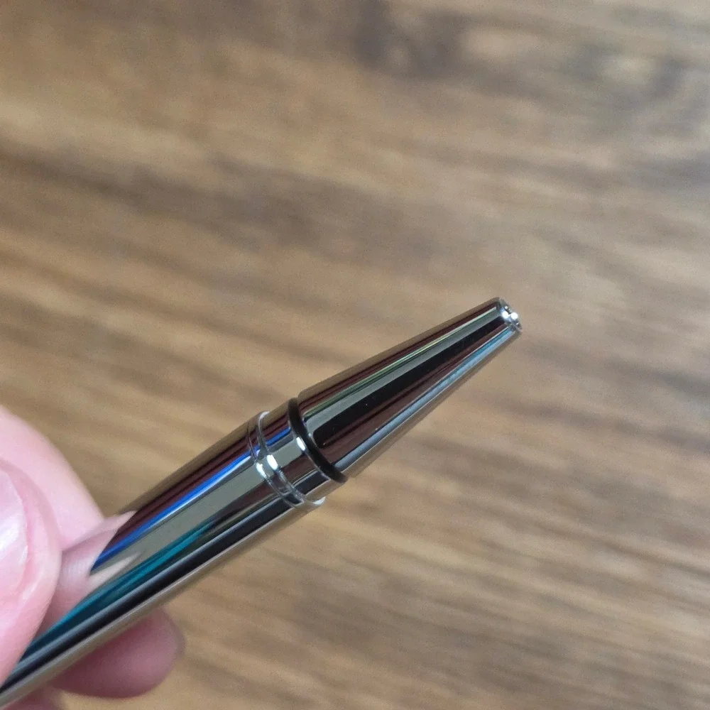 Cross Ballpoint Pen Chrome Silver Tone SEI Logo Twist Slimline Classic